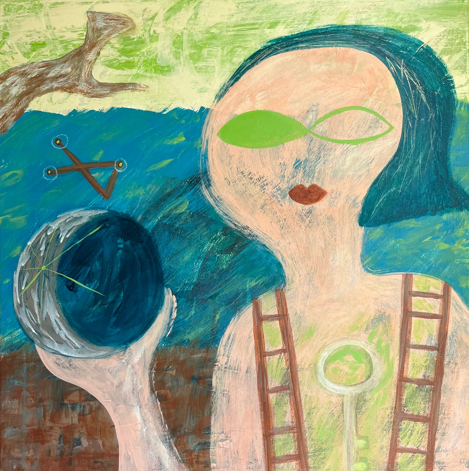 Woman Holding the Moon